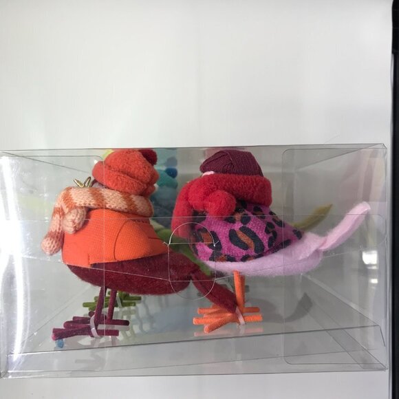 Target Wondershop 2023 Feathery Friends Christmas/winter set of 6 mini birds NEW - Picture 6 of 7